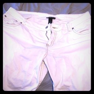 White Capri jeans